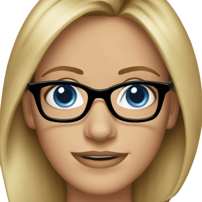 Julia Roberts blue eyes wearing black glasses  emoji