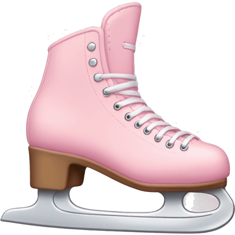 pastel pink ice skates emoji