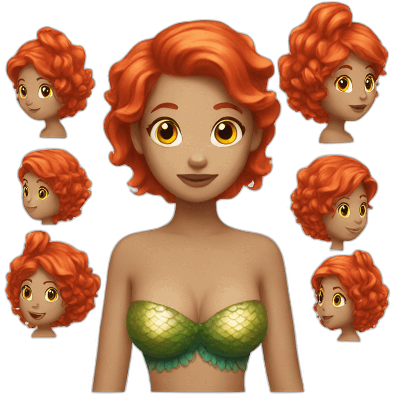 mermaid-red-hair-halloween emoji