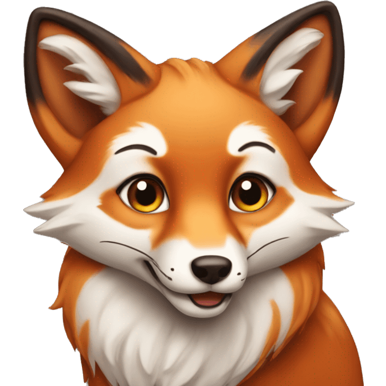 A cute fox emoji