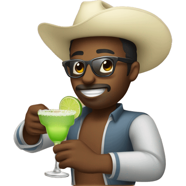 Salsa dancer drinking margarita  emoji