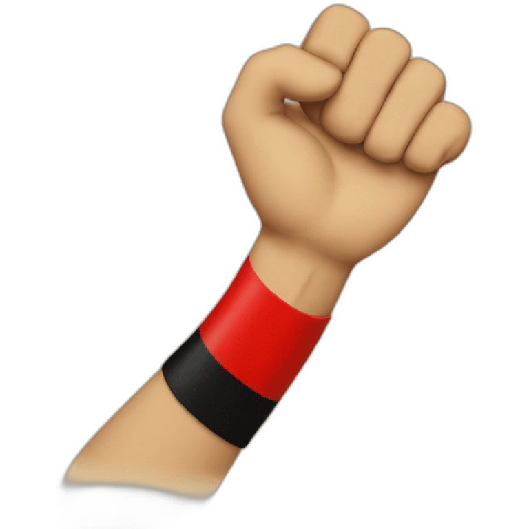 german with tiny moustache and raised arm and red armband emoji