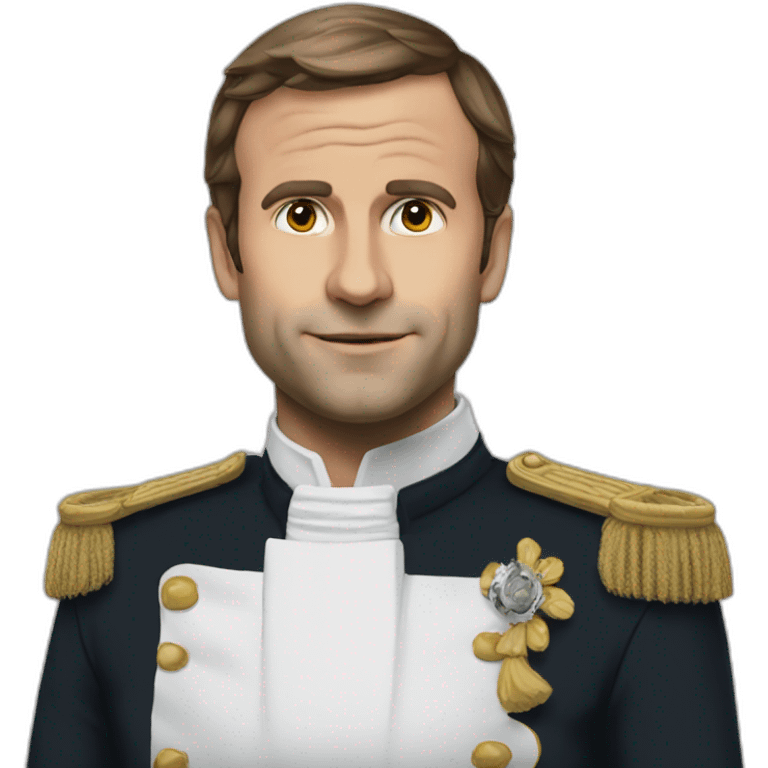 Macron en pls emoji