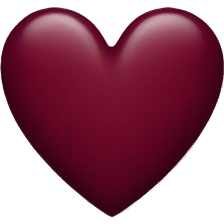 Burgundy heart emoji