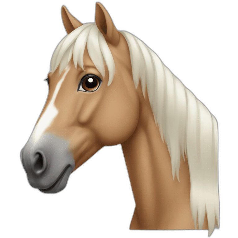 Horse doing piaffe emoji