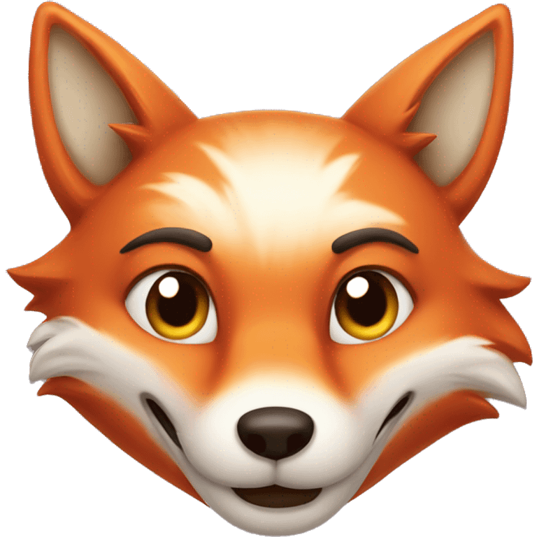 Winking fox emoji