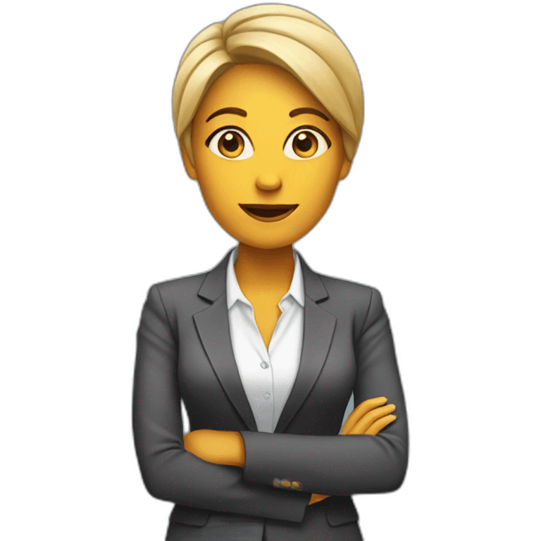 business coach woman emoji