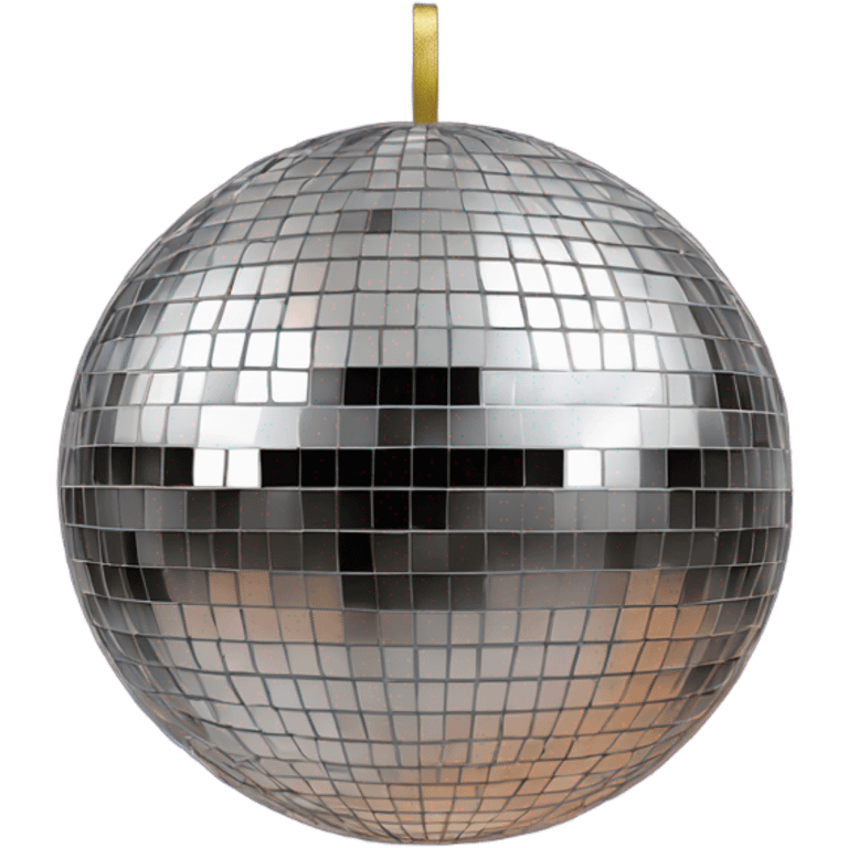 New Year’s Eve disco ball no face emoji