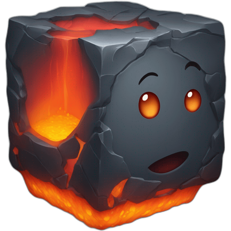 Lava cube cold emoji