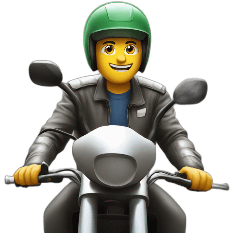 Delivery en moto emoji