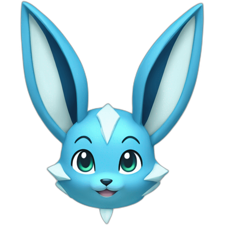 Glaceon Pokemon ears hanging down emoji