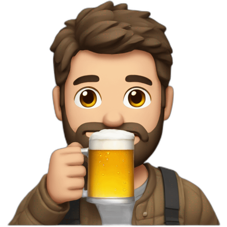 andrew tate holding a beer emoji