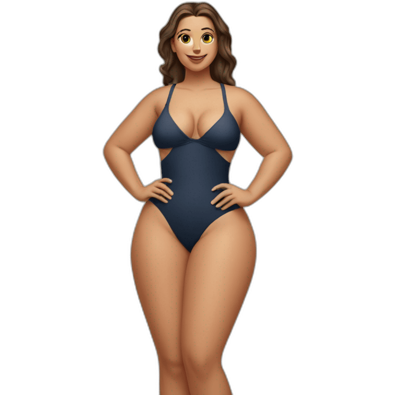 slim-thicc-caucasian-woman-swimsuit-posing-taking-swimsuit-off emoji