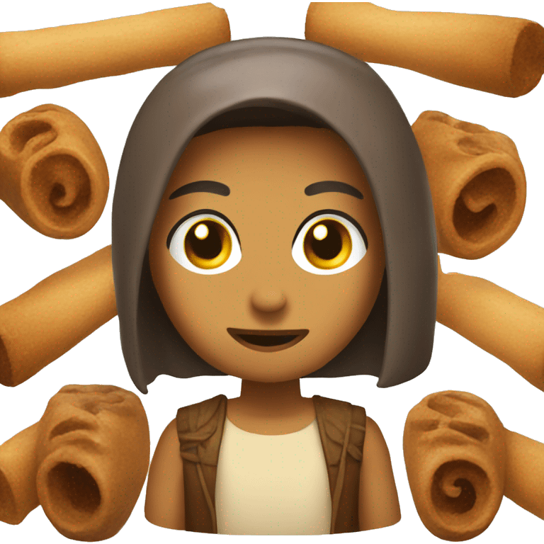 Rol de canela emoji