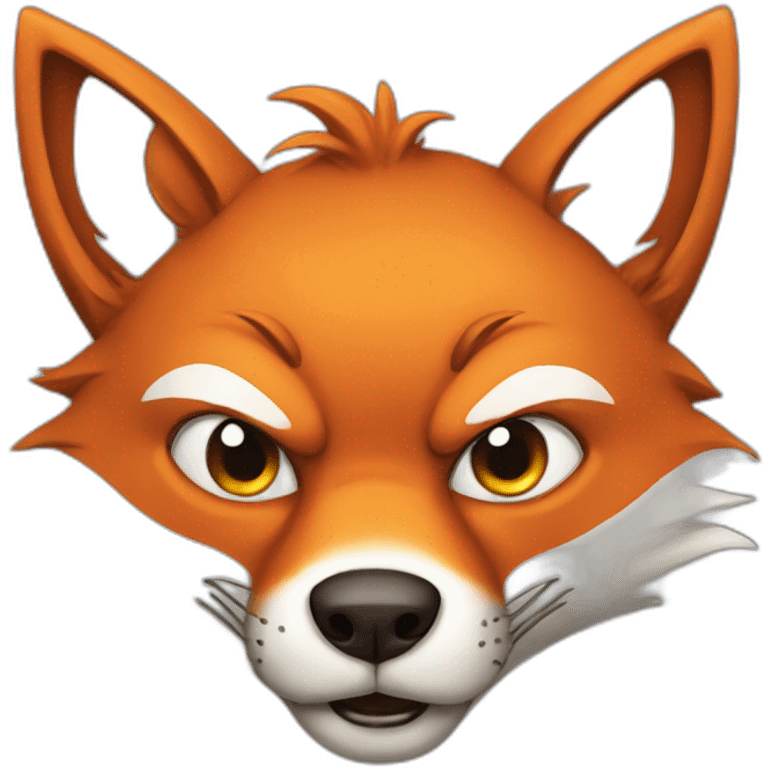 Mad fox emoji