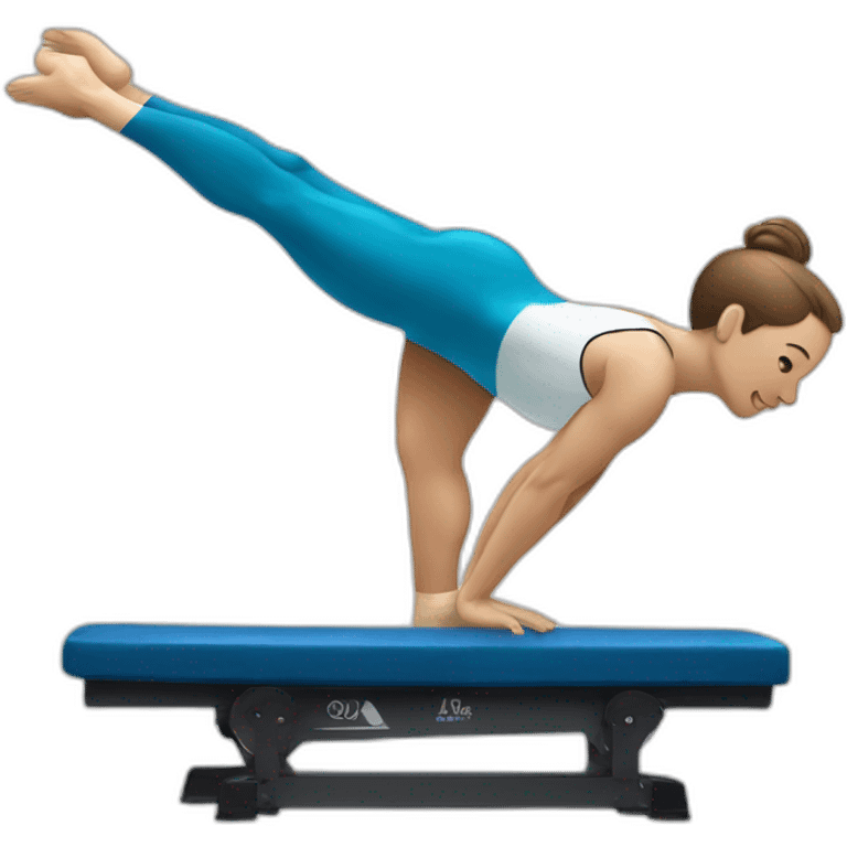 Gymnast who is doing pommel horse emoji