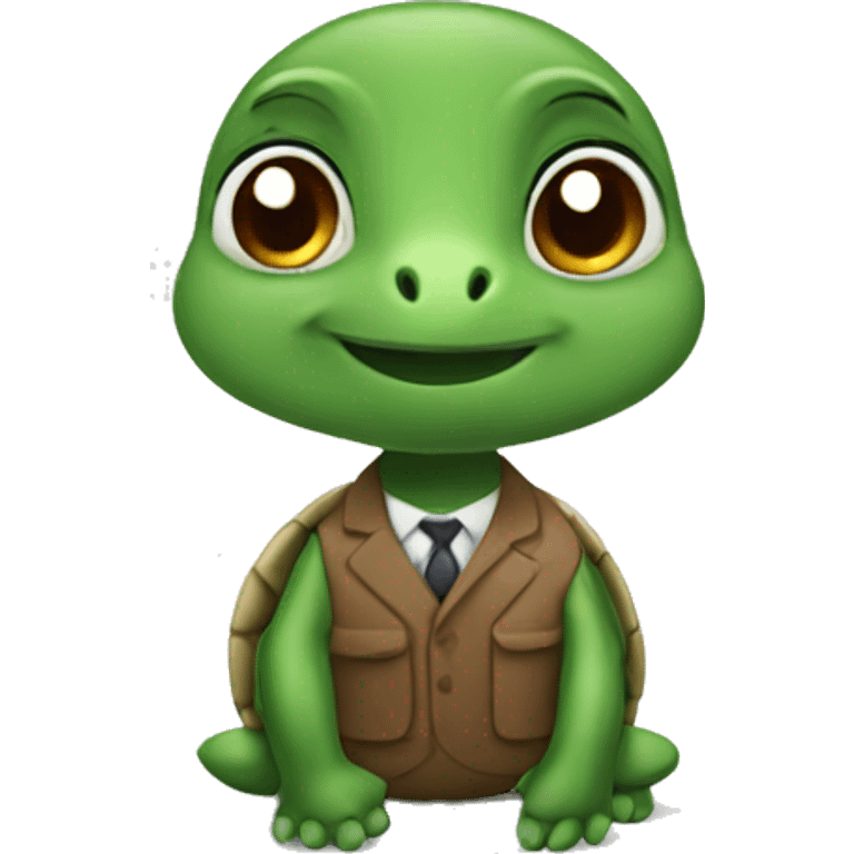 animal turtle as a school Teacher emoji