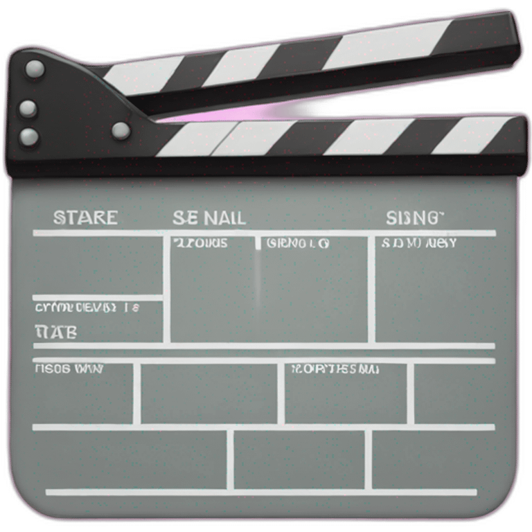 clapperboard emoji