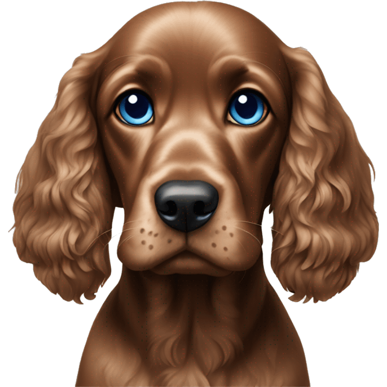 cocker spaniel blue eyes emoji