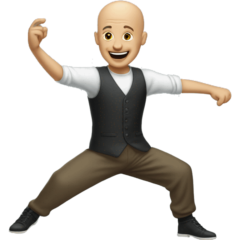 Bald Man dancing emoji