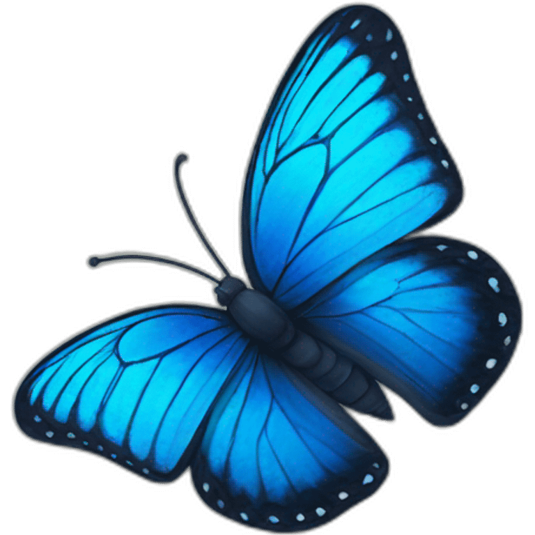 blue butterfly emoji