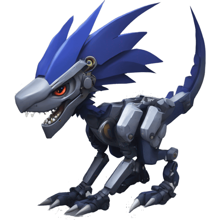 Edgy Futuristic Mechanical Sergal-raptor-nargacuga-vernid emoji