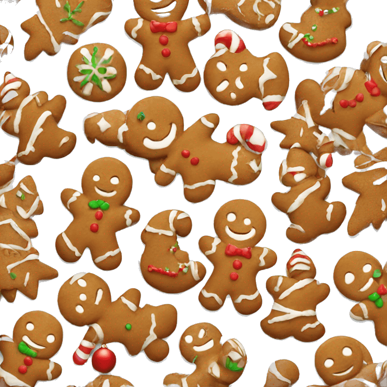 gingerbread christmas emoji