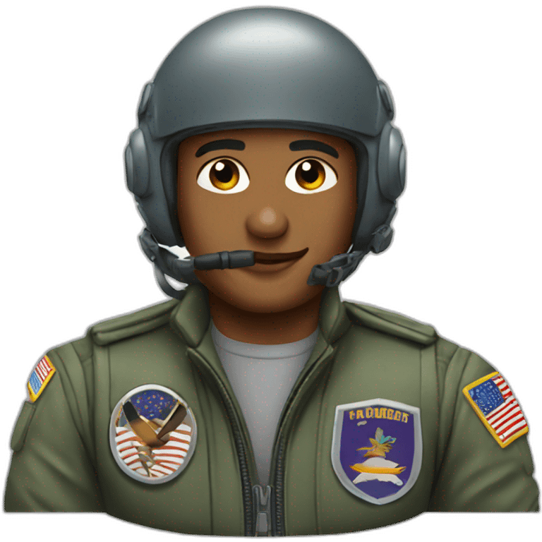 fighter jet pilot emoji