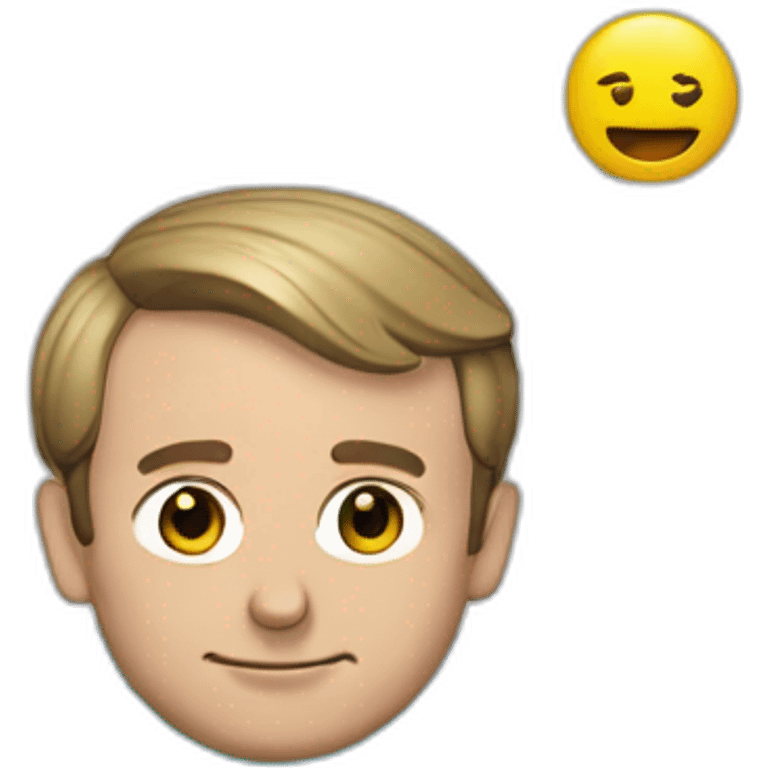 Emmanuel Macron at the pool emoji