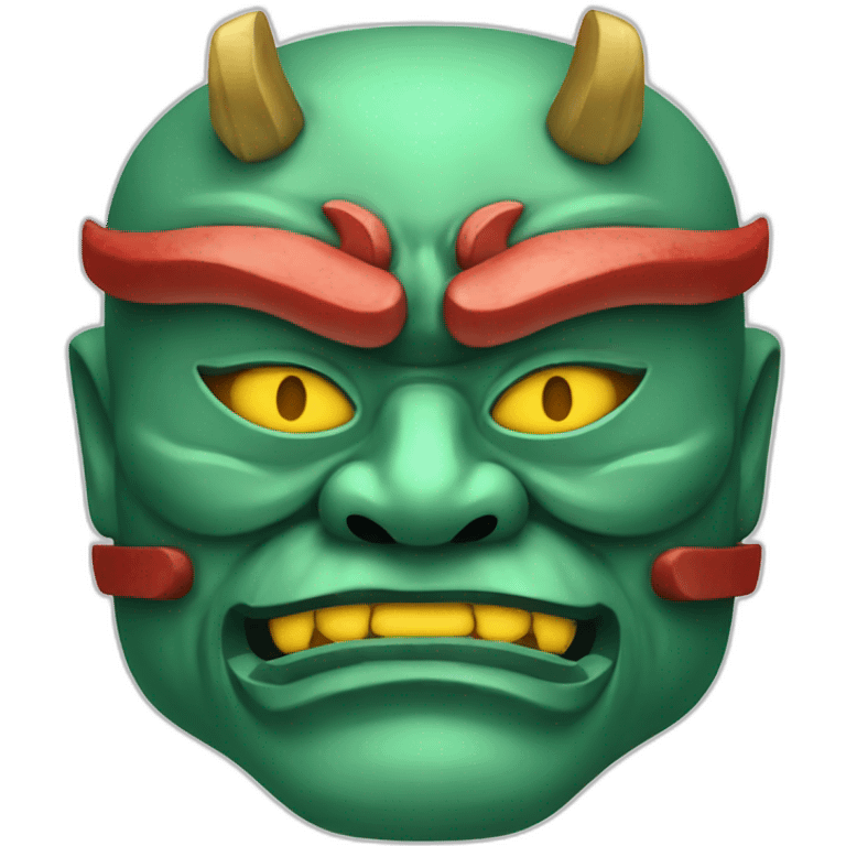 esmerald japanese oni mask emoji