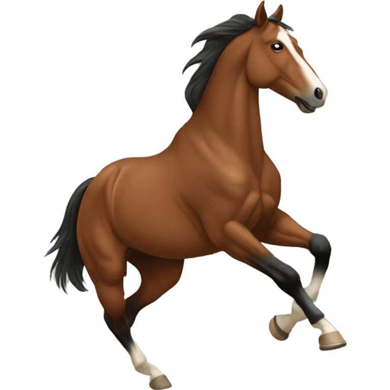 bucking horse emoji