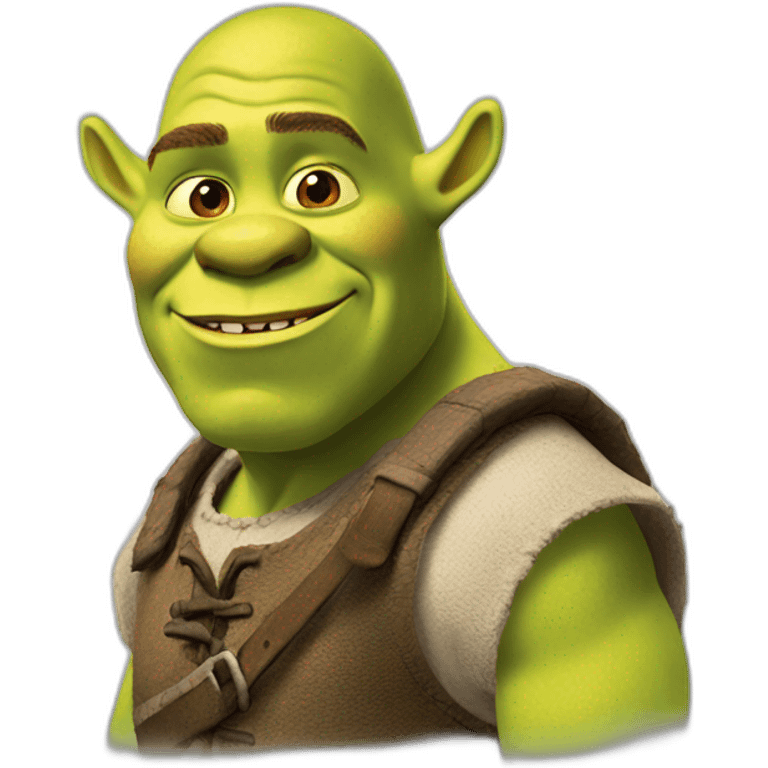 Shrek avec des oreilles emoji