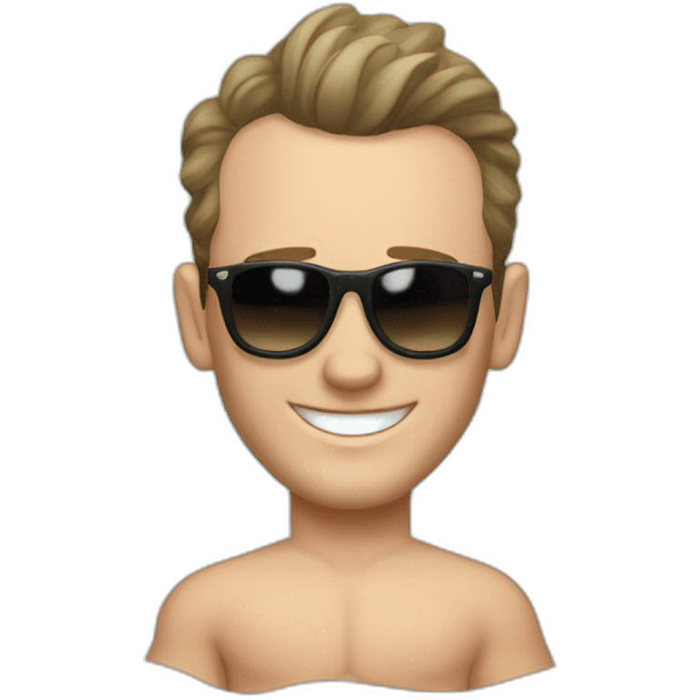 Jonathan Toews as a beach bum emoji