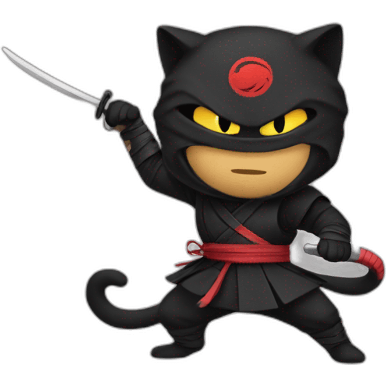 Cat ninja emoji