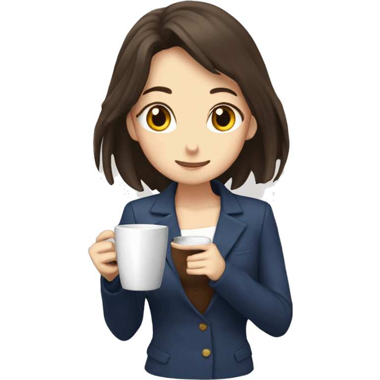 hsr himeko drinking coffee emoji