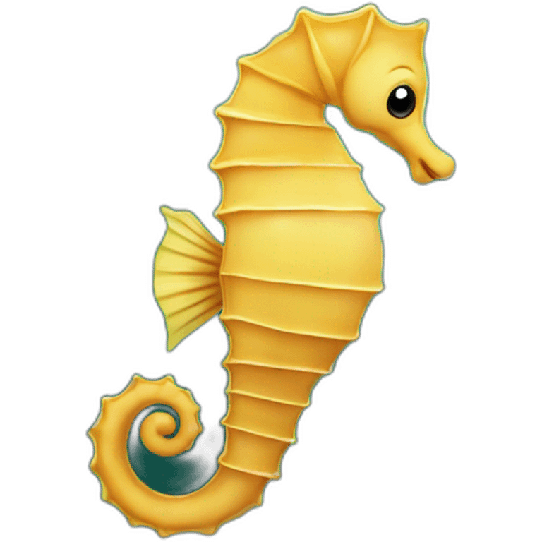 seahorse is gracefully swimming among seagrass emoji