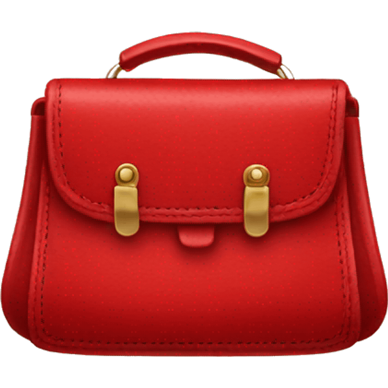 Red leather purse emoji