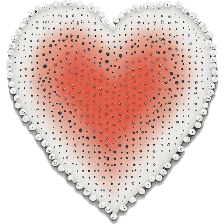 love heart made out of dots emoji