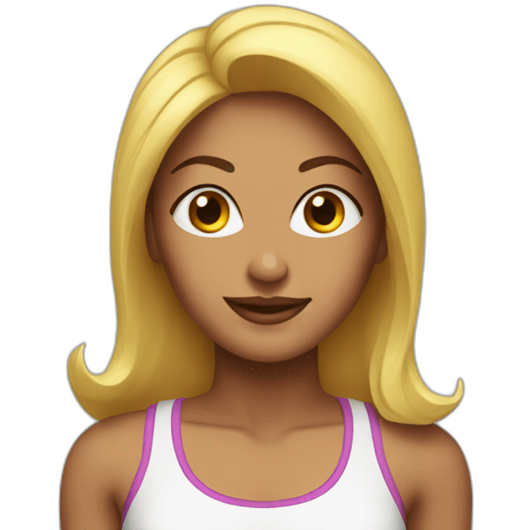 A very fit woman emoji