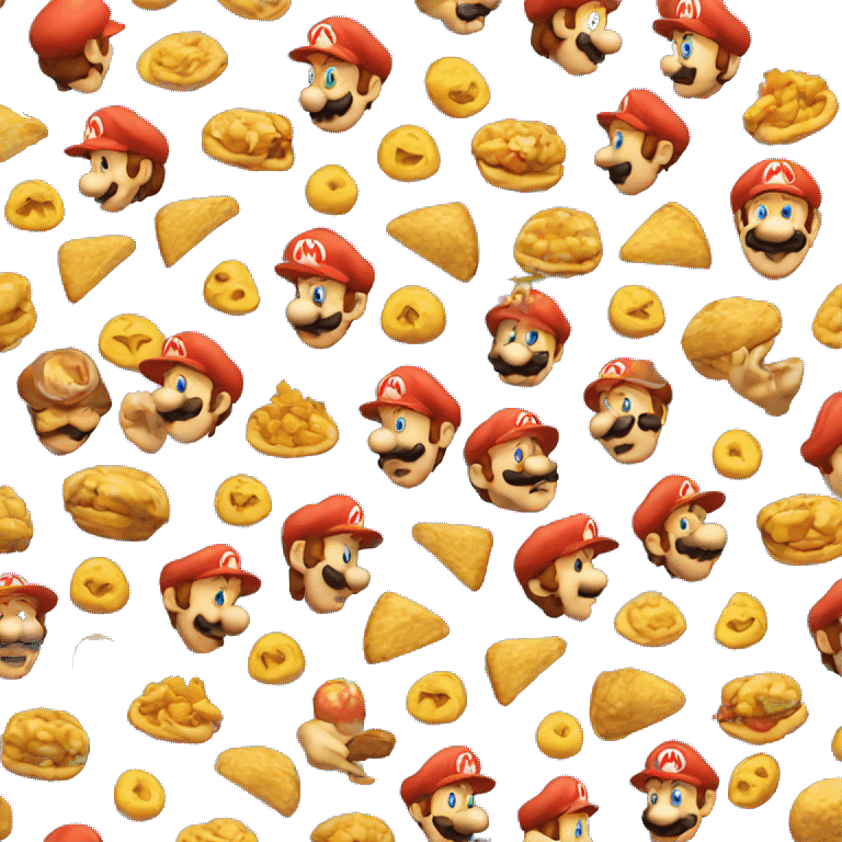 mario eats his hat emoji