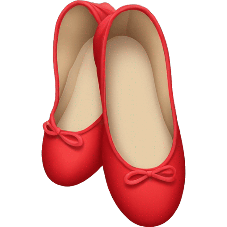 red ballerina shoes emoji