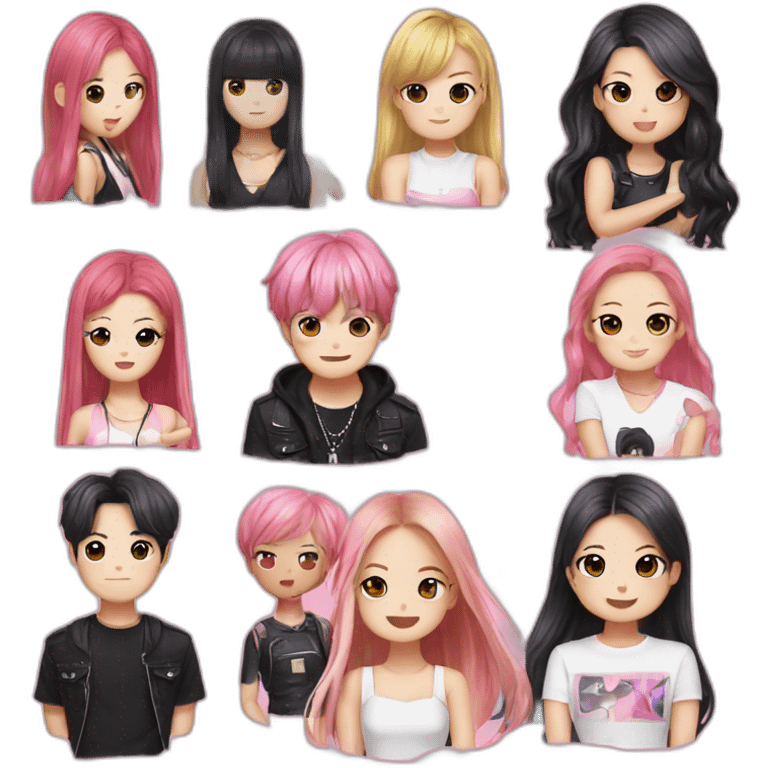 Blackpink et les BTS emoji