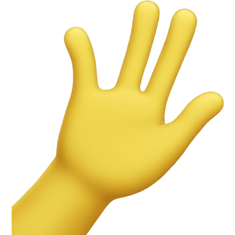 yellow waving hand emoji