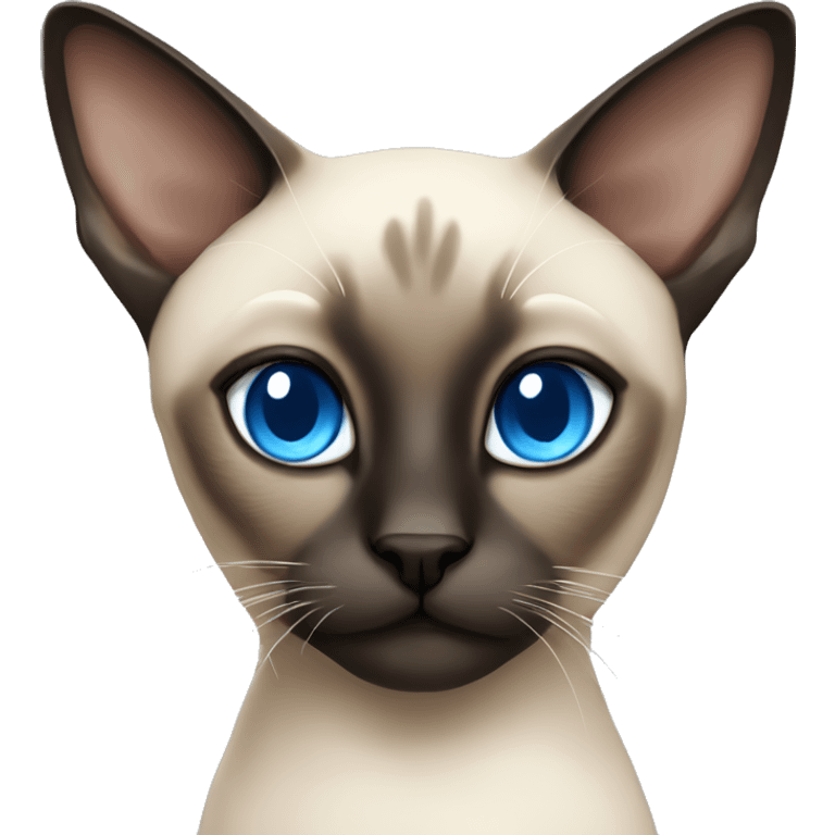 Siamese cat with blue eyes emoji