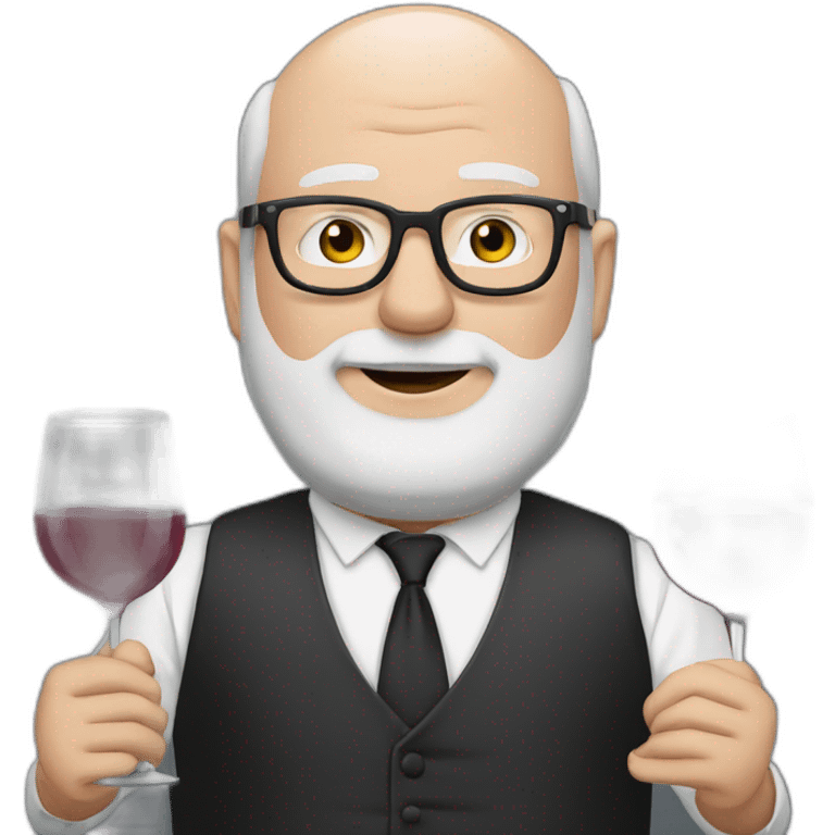 Frans Timmermans drinking wine emoji