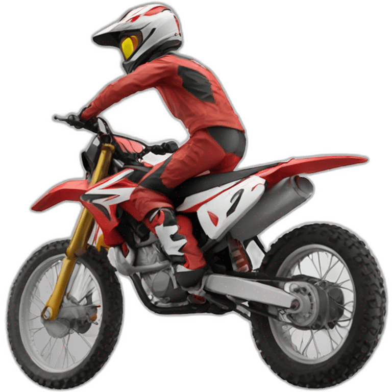 moto-cross-rouge emoji