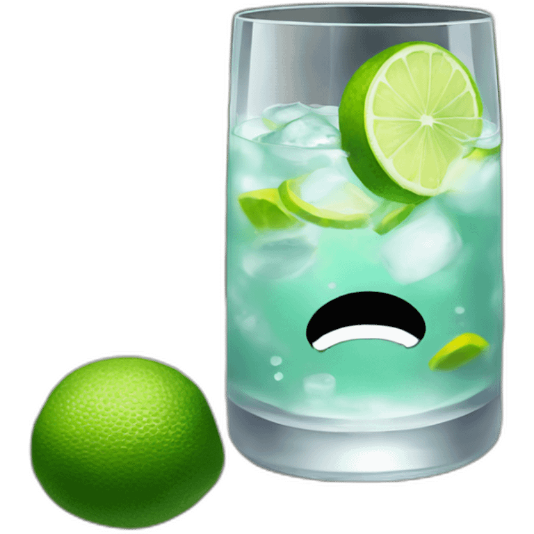 gin and tonic on rocks emoji