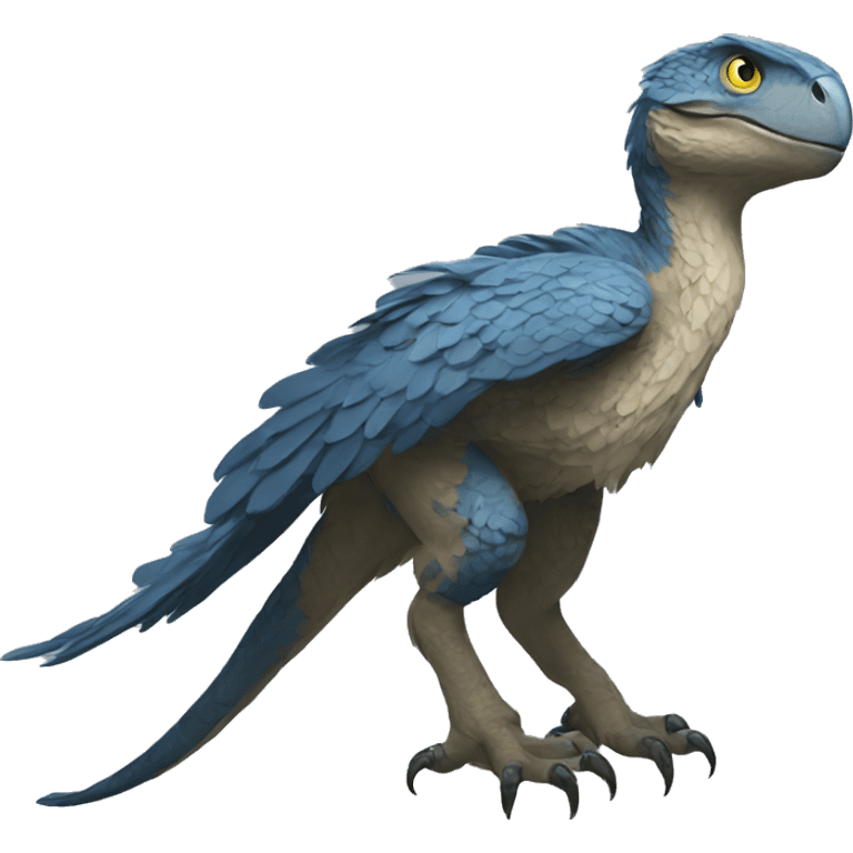 Raptor bleu emoji