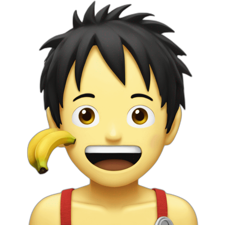 luffy mange une banane emoji