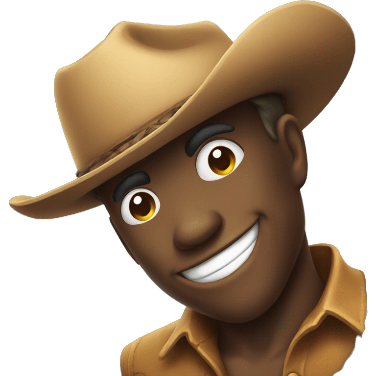 smiley face with cowboy hat emoji